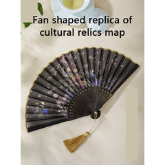 Hundred bird folding fan