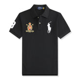 RL Large size short-sleeved polo shirt with embroidery