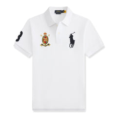 RL Large size short-sleeved polo shirt with embroidery