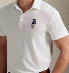 RL Raff Bear Men's Short-Sleeved Polo Shirt