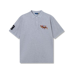 Spring and Summer Collection Classic Three-Horse Print Polo Shirt