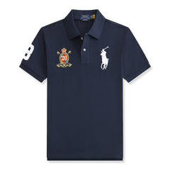 RL Large size short-sleeved polo shirt with embroidery