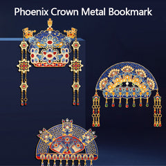 Phoenix Crown Metal Bookmark