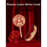 Phoenix Crown Mirror Comb Set