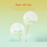 Real silk fan