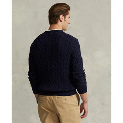 Polo Ralph Lauren - Cotton Cable Knit Crewneck Sweater - Navy