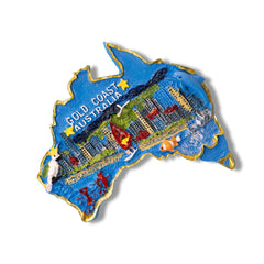 🇦🇺 Australia Gold Coast 3D City Magnet 3D Magnet