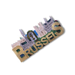🇧🇪 Belgium Brussels Landmarks 3D Magnet