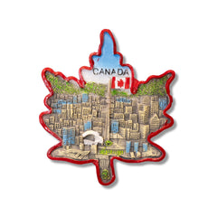 🇨🇦 Canada Maple Leaf Toronto Skyline 3D Magnet