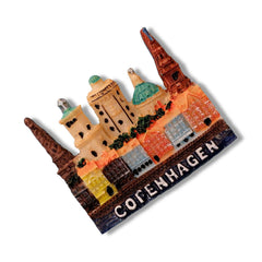 🇩🇰 Denmark Copenhagen City Landmarks 3D Magnet
