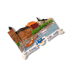 🇫🇮 Finland Helsinki Cityscape 3D Magnet
