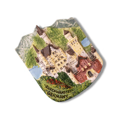 🇩🇪 Germany Neuschwanstein Castle (Red Gate) 3D Magnet