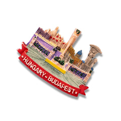 🇭🇺 Hungary Budapest Cityscape 3D Magnet