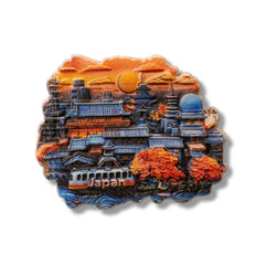 🇯🇵 Japan Kyoto Traditional Cityscape 3D Magnet