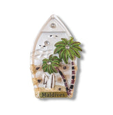 🇲🇻 Maldives Palm Tree Surfboard 3D Magnet