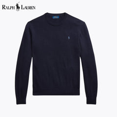 Ralph Lauren Baumwoll-kaschmir-sweater With Randhalsfromschnitt