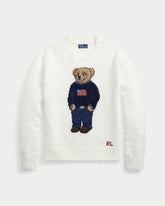 Ralph Lauren Polo Bear Randhalssweater From Leinen-cotton