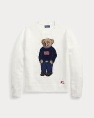 Ralph Lauren Polo Bear Randhalssweater From Leinen-cotton