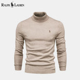 Ralph Lauren Turtleneck Sweater From Cable Patternwolle