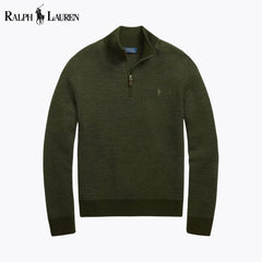Ralph Lauren Waschbarer Wollsweater With Quarter Zip