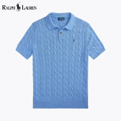 Ralph Lauren Cable Knit-polokragensweater From Cotton