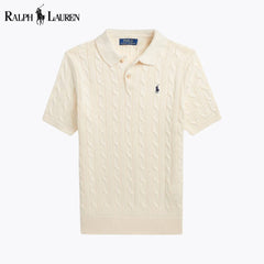 Ralph Lauren Cable Knit-polokragensweater From Cotton