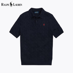 Ralph Lauren Cable Knit-polokragensweater From Cotton