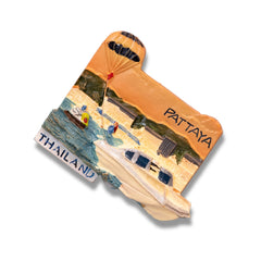 🇹🇭 Thailand Pattaya Beach Scene 3D Magnet
