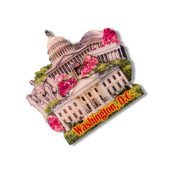 πΊπΈ USA Washington D.C. Landmarks Wood Magnet
