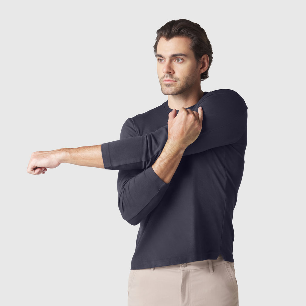 Precision Long Sleeve Tee -- Deep Blue