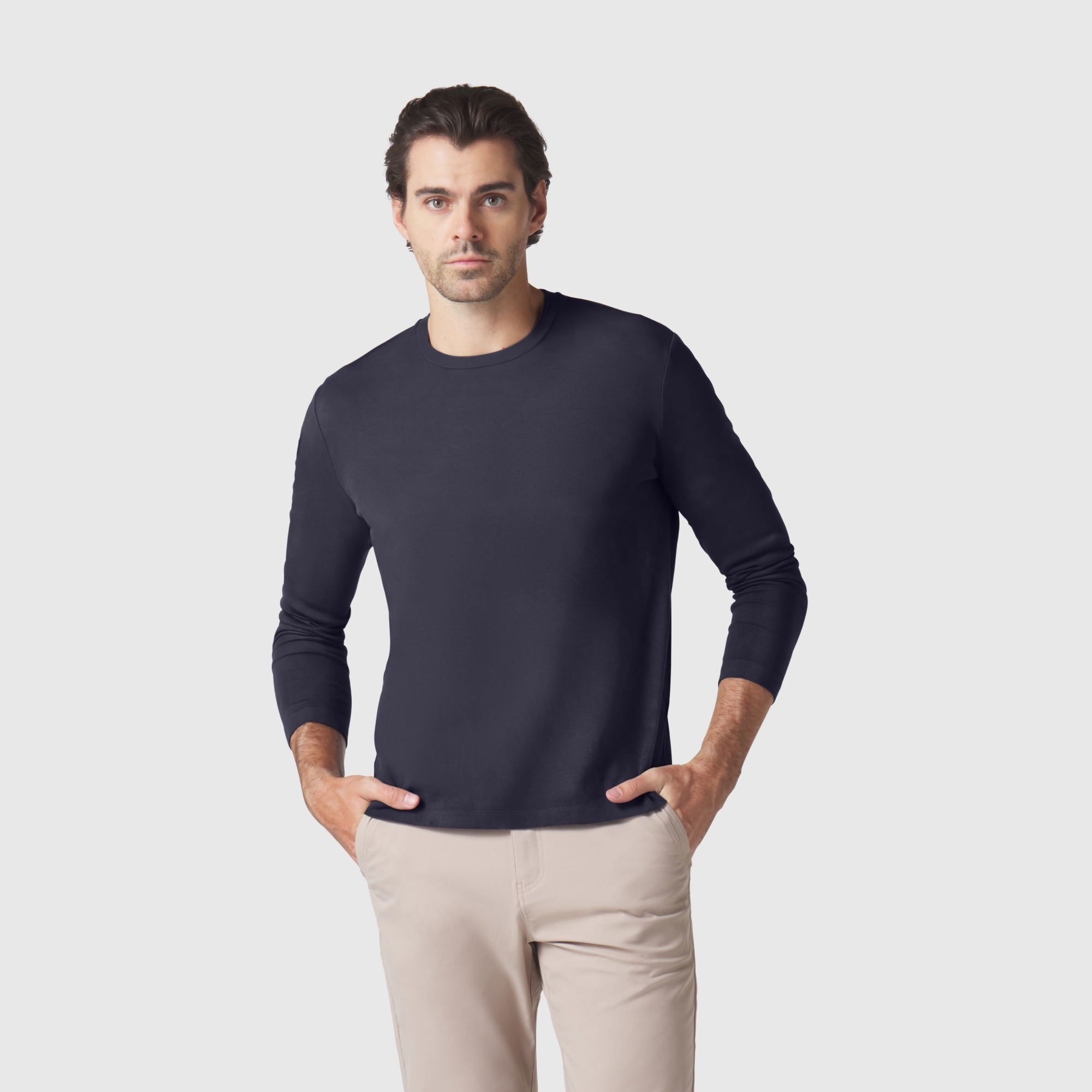Precision Long Sleeve Tee -- Deep Blue