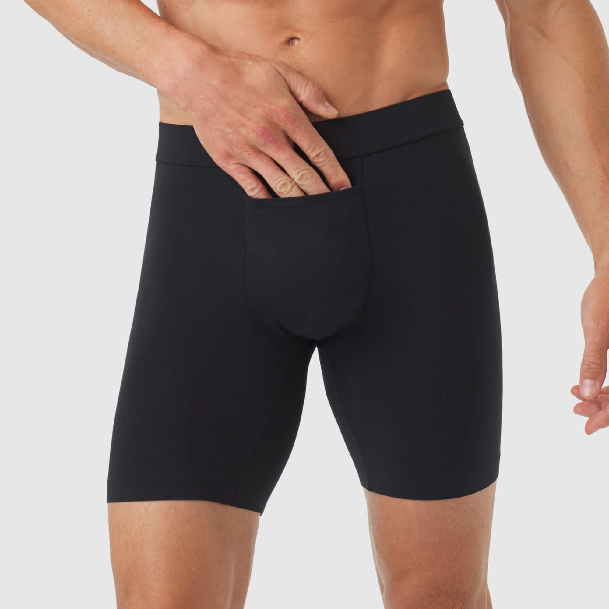 Jetsetter Boxer Brief 8" -- Charcoal Gray