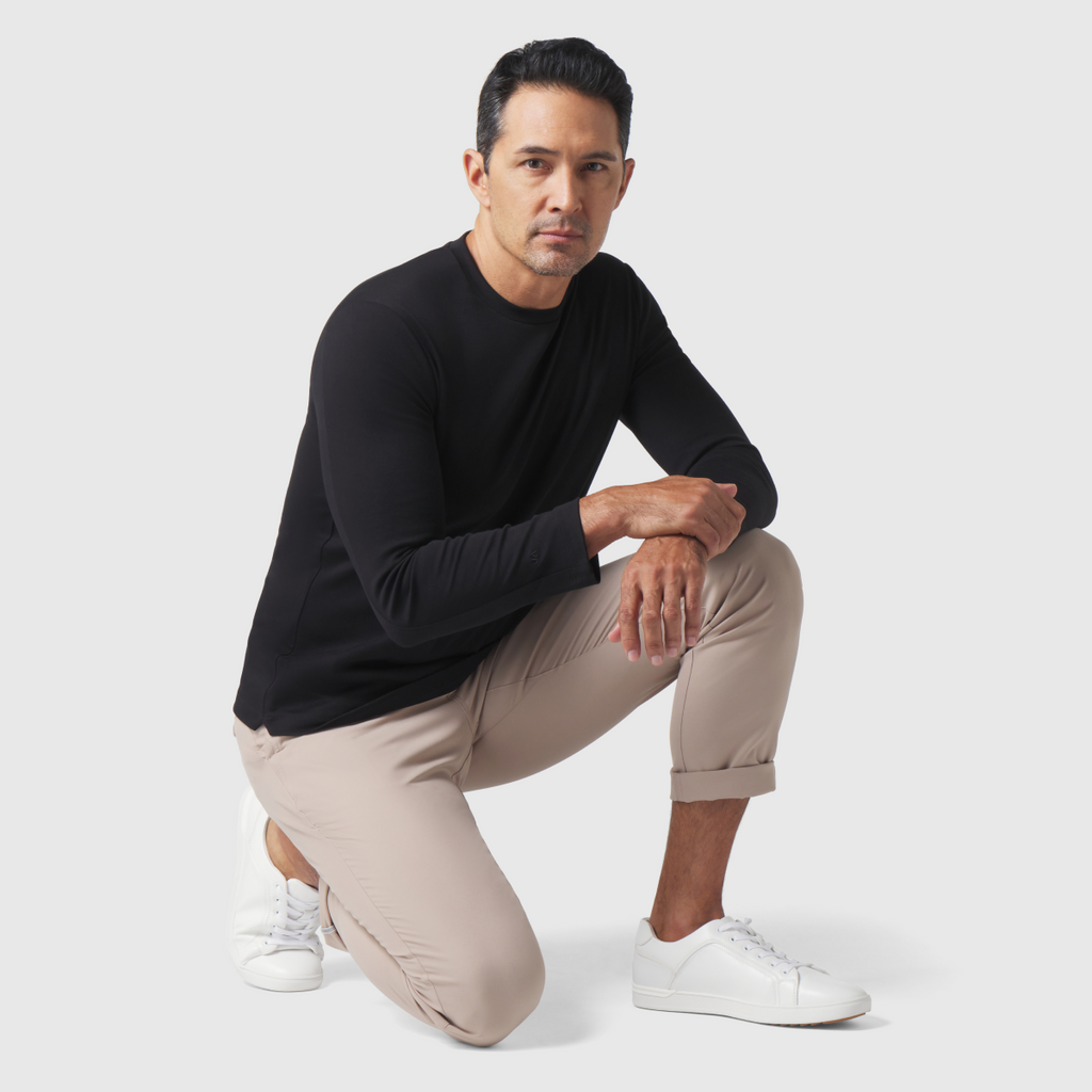 Precision Long Sleeve Tee -- True Black