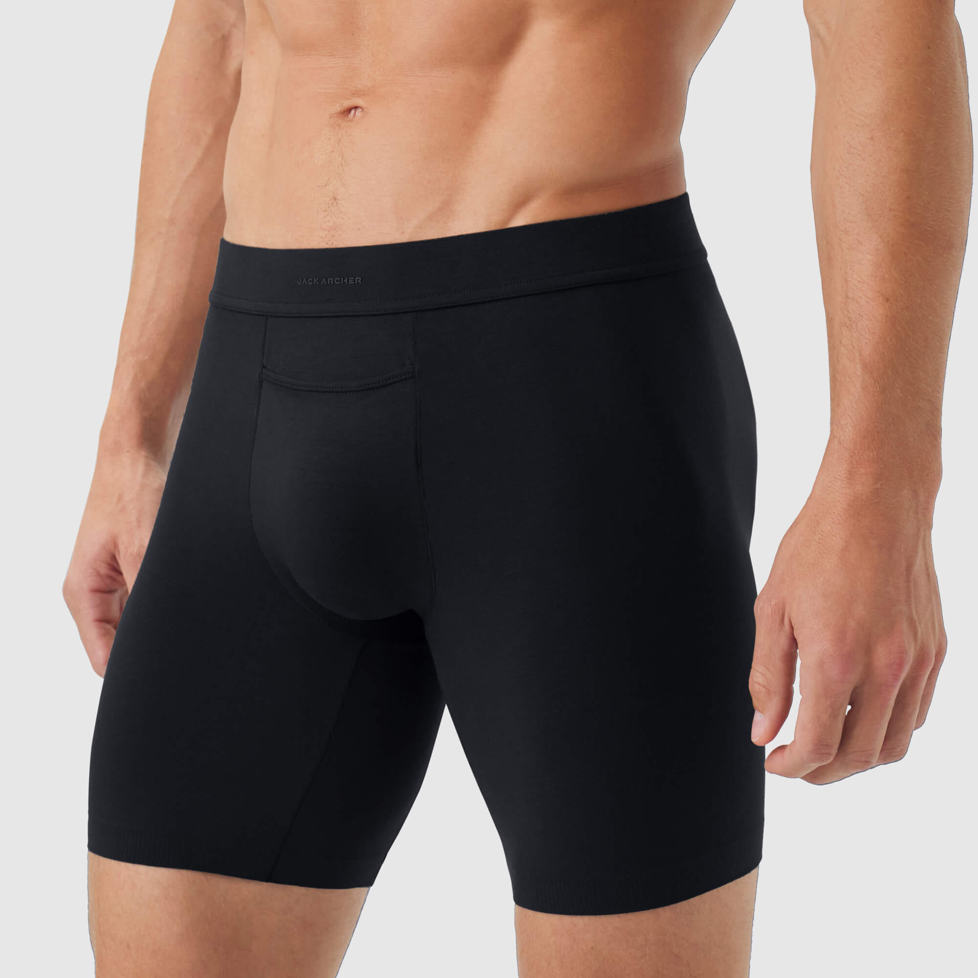 Jetsetter Boxer Brief 8" -- Charcoal Gray