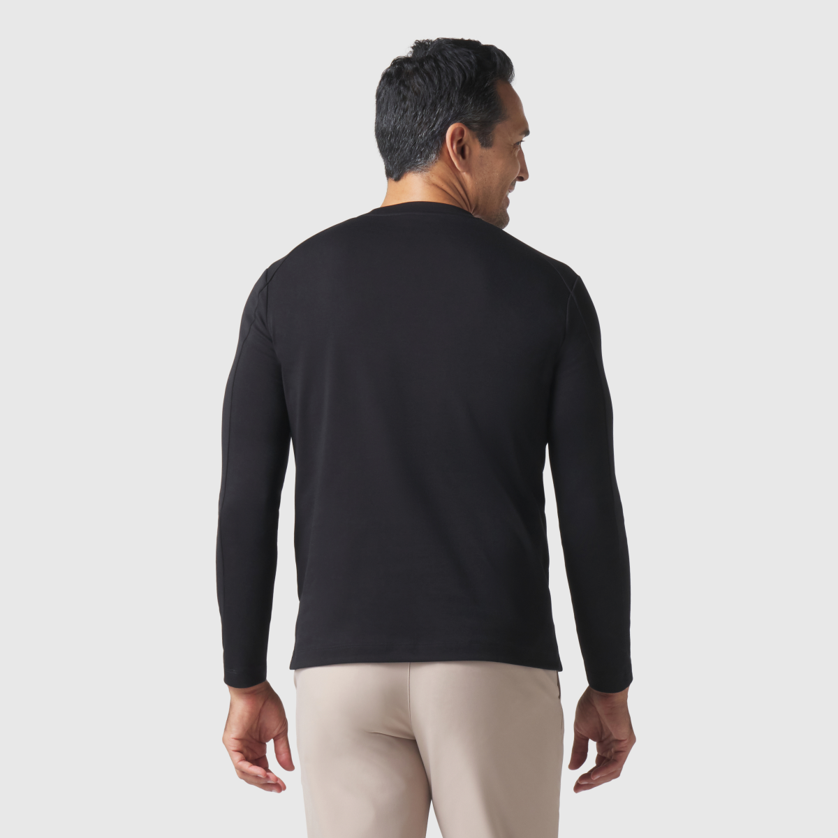 Precision Long Sleeve Tee -- True Black