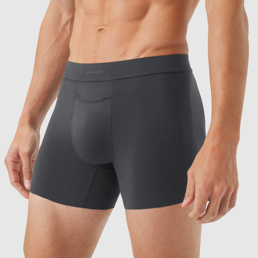 Jetsetter Boxer Brief 5" -- Charcoal Gray