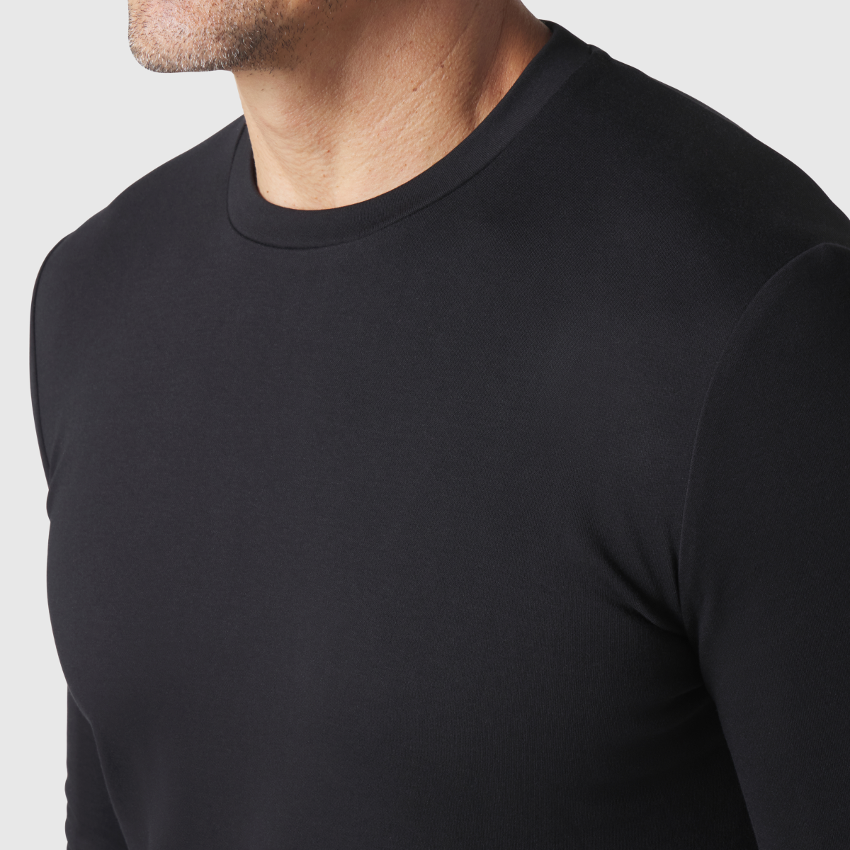 Precision Long Sleeve Tee -- True Black