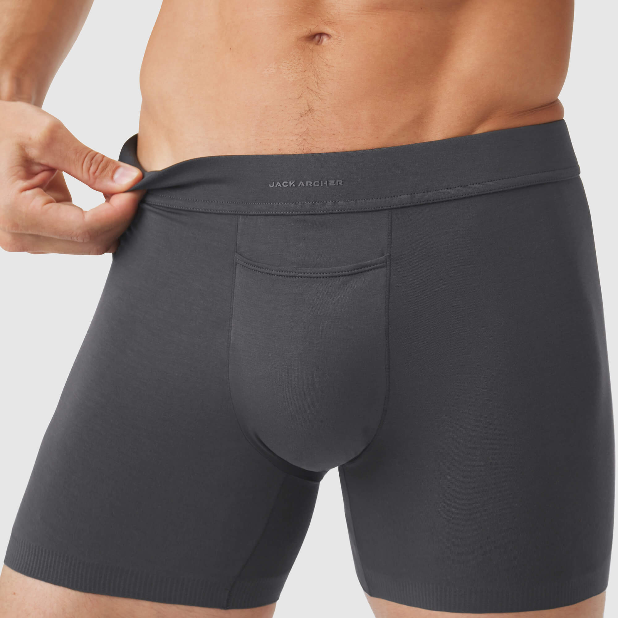 Jetsetter Boxer Brief 5" -- Charcoal Gray