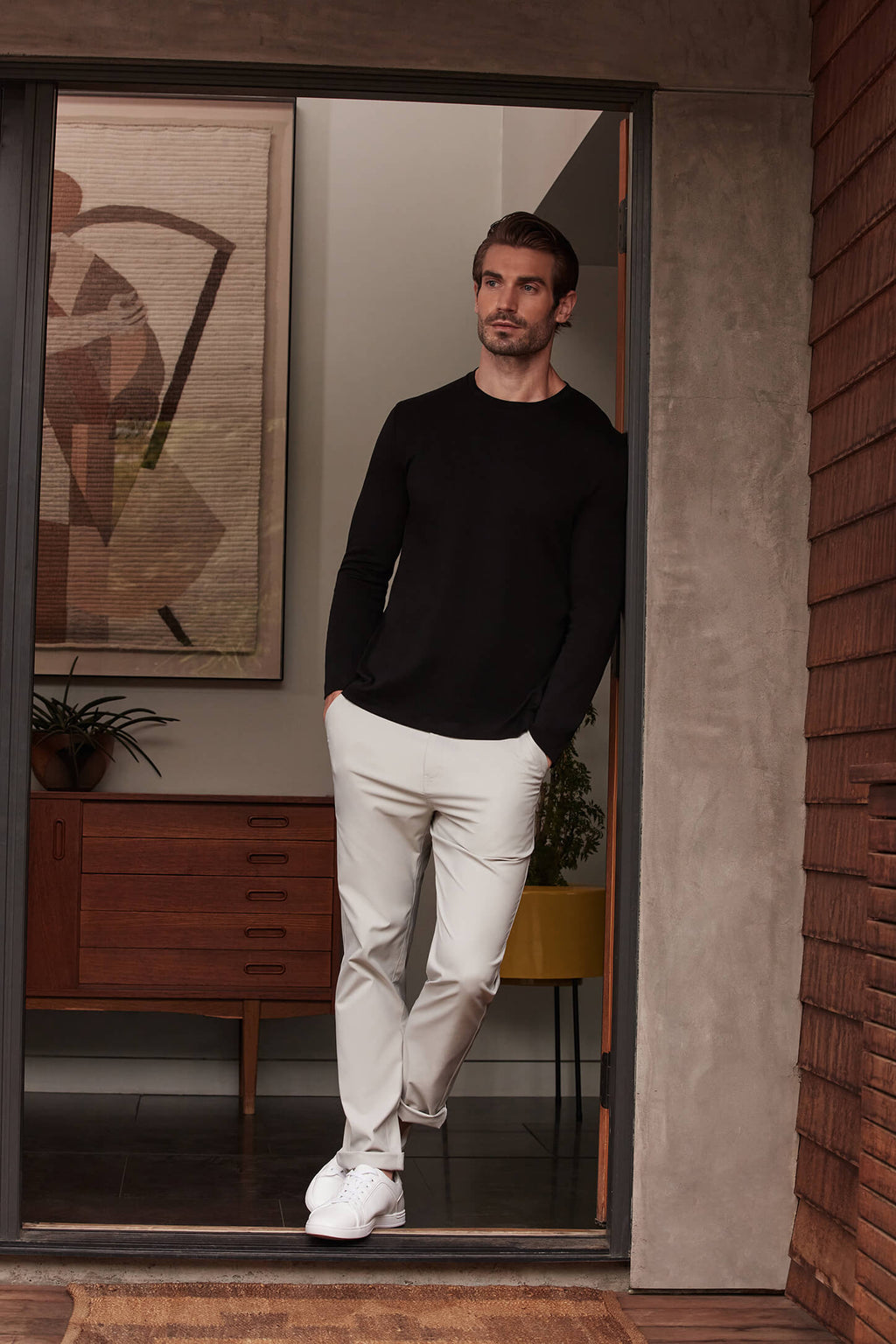 Precision Long Sleeve Tee -- True Black