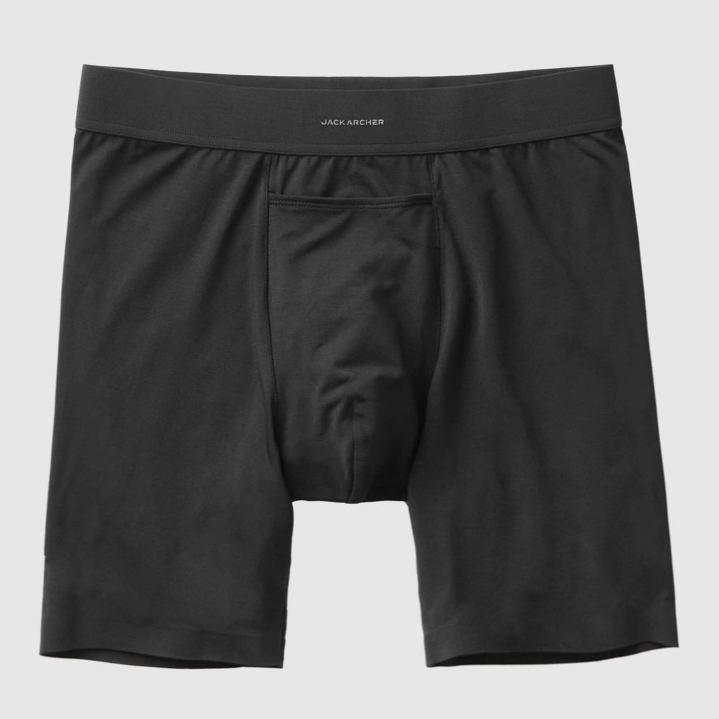 Jetsetter Boxer Brief 8" -- Charcoal Gray