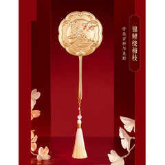 Add flowers to the brocade Mirror