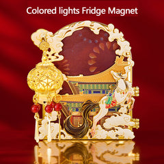 Colored lights Fridge Magnet