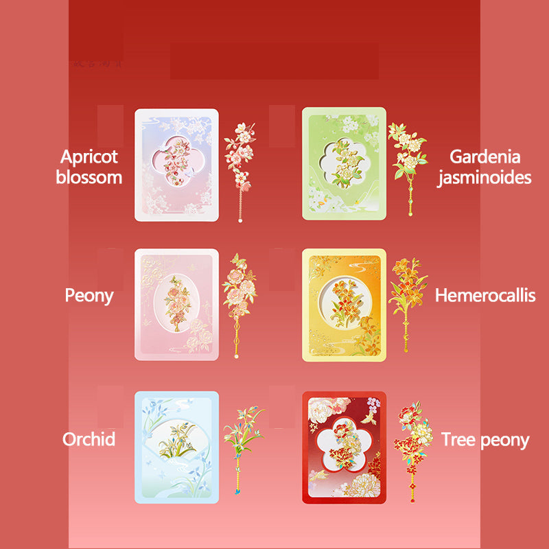 Flower language greeting card