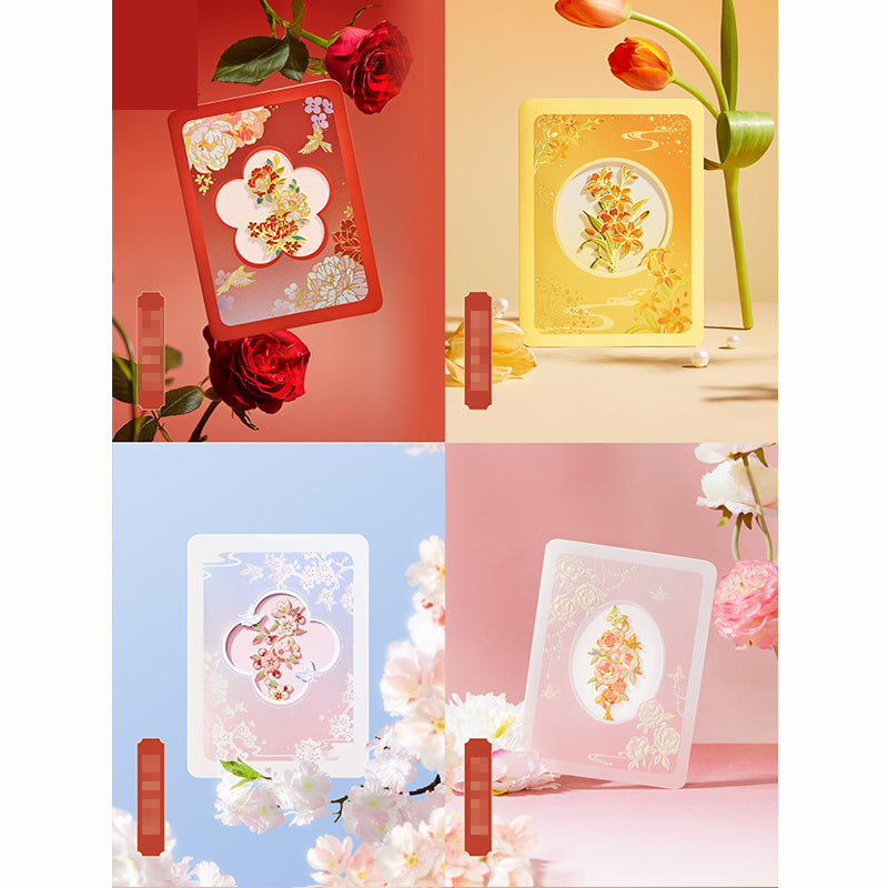 Flower language greeting card