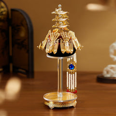 Golden Phoenix Crown Fridge Magnet