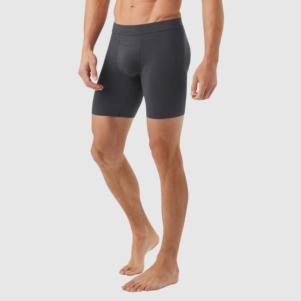 Jetsetter Boxer Brief 8" -- Charcoal Gray