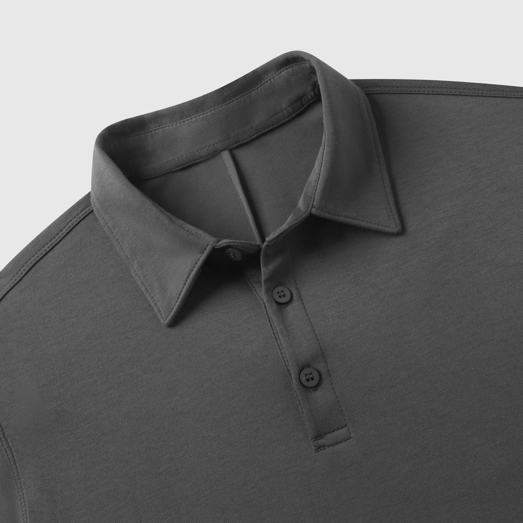 Tech Polo -- Charcoal Gray
