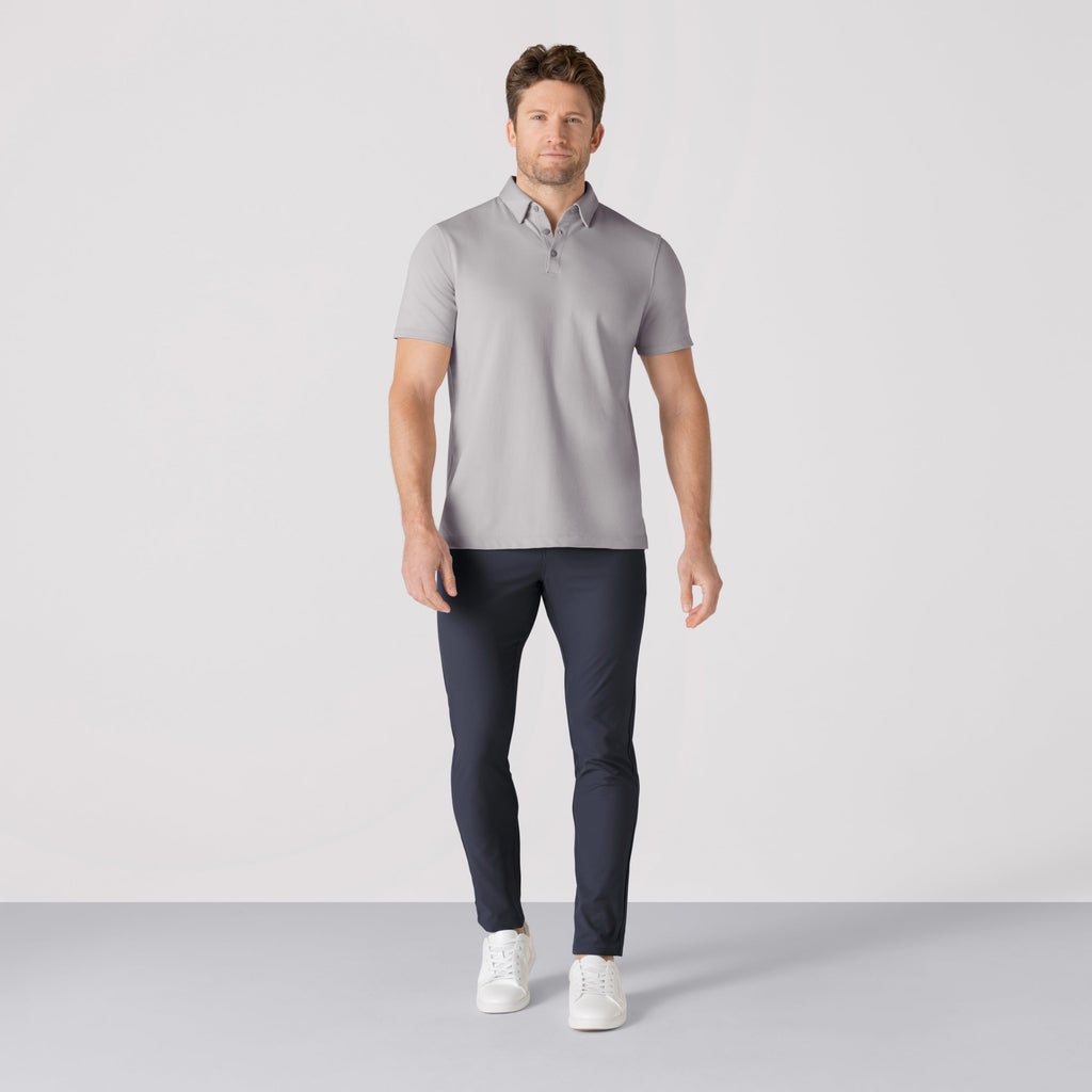 Tech Polo -- Ice Gray