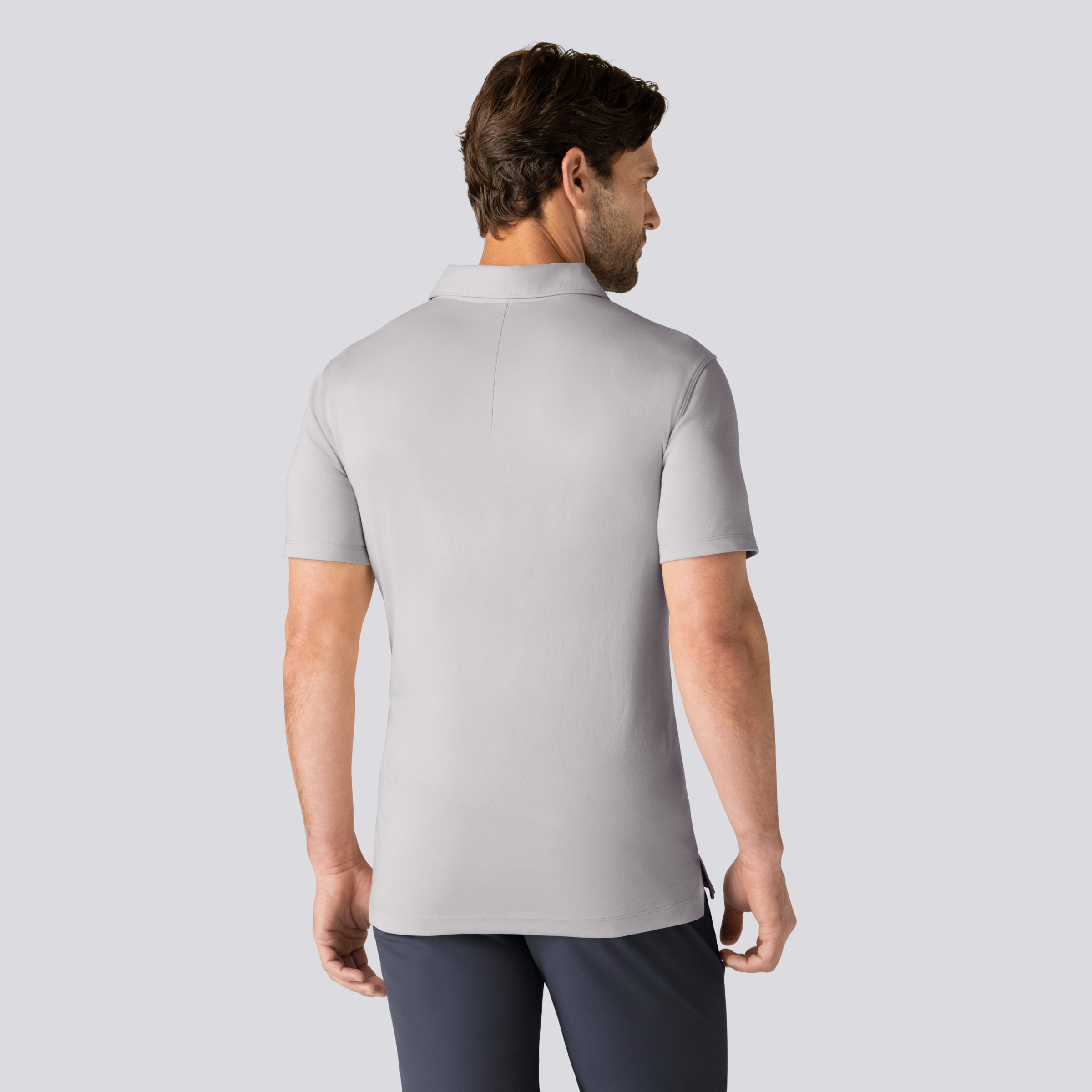 Tech Polo -- Ice Gray