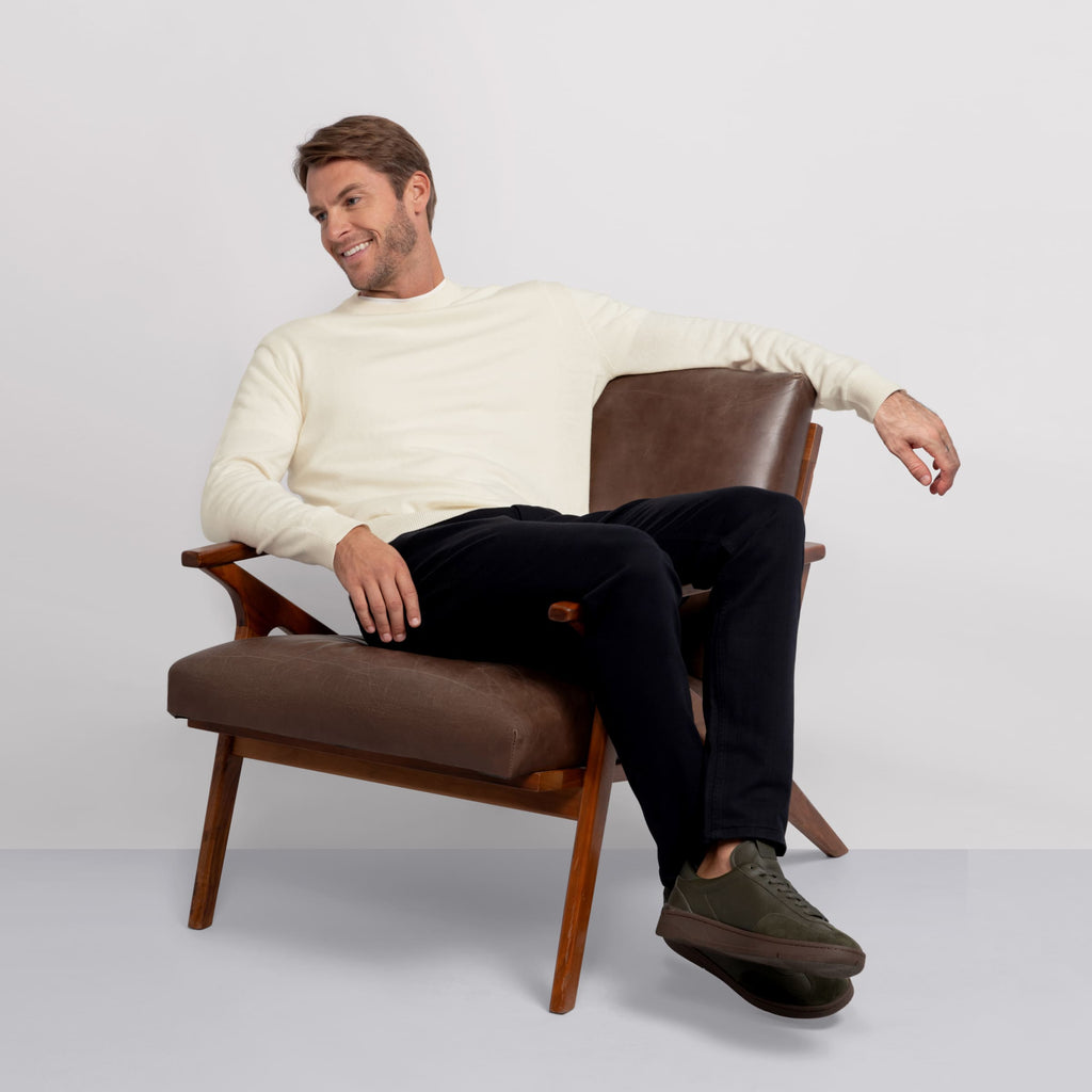 Anytime Crewneck Sweater -- Cream